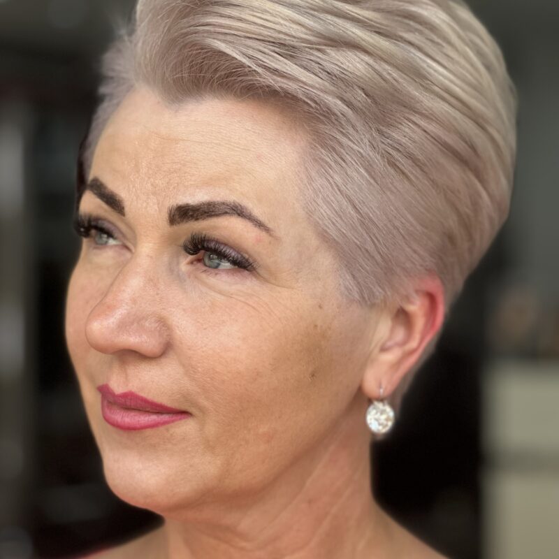 Bleach Blonde Lady In Cambridge