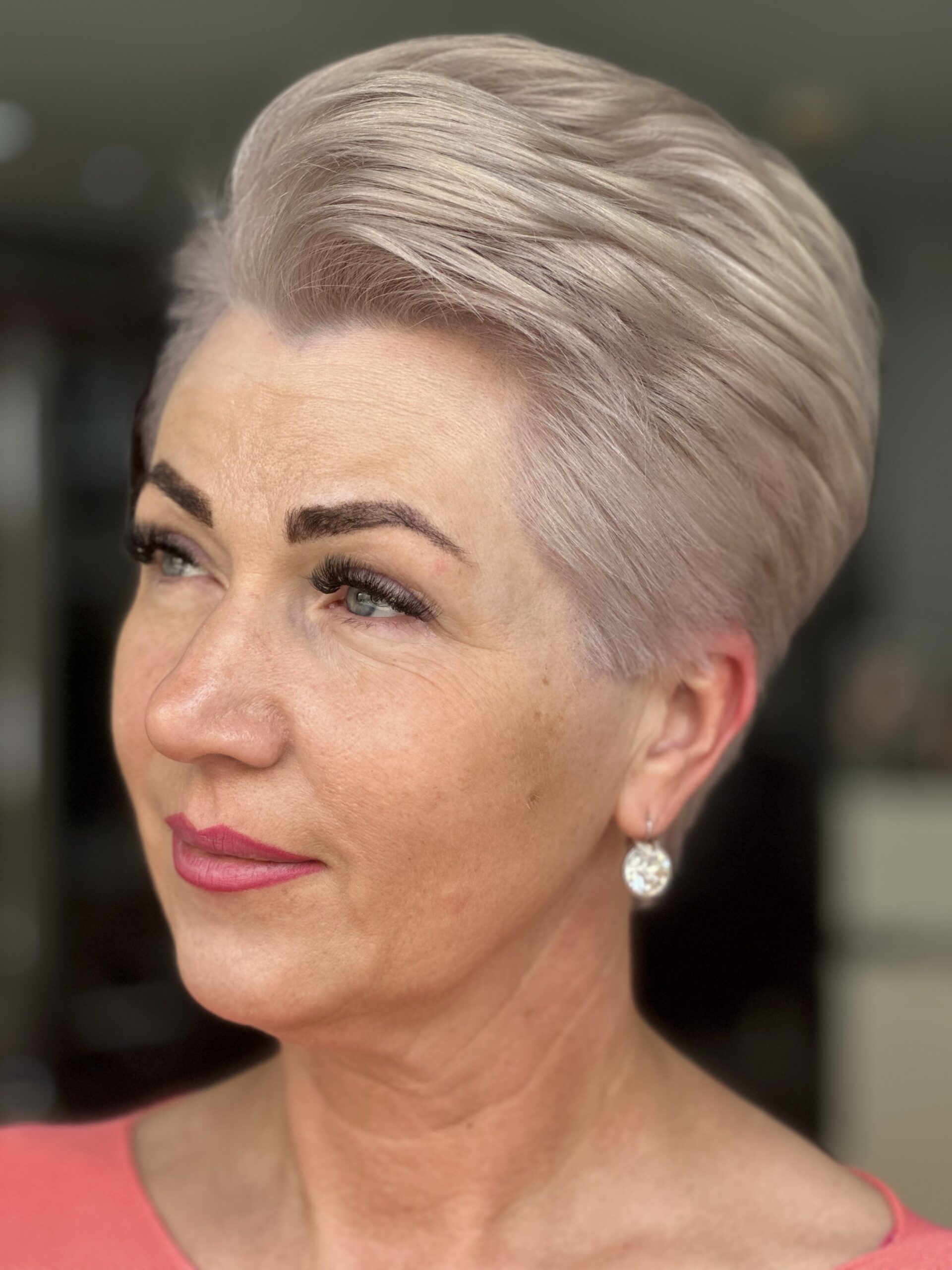 Bleach Blonde Lady In Cambridge